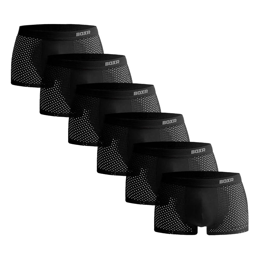 BOXR | Bambus Boxers 2.0 - 6er-Pack - Schwarz