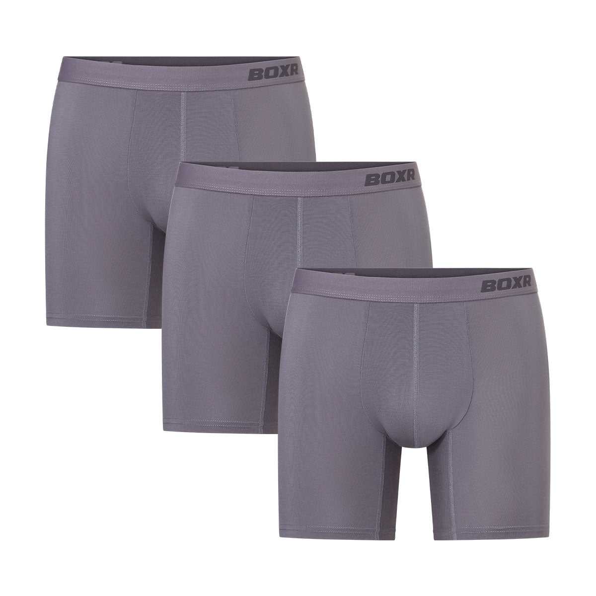 BOXR | Bambus Boxershorts Pro - 3er-Pack - Grau