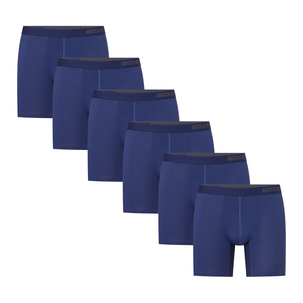 BOXR | Bambus Boxershorts Pro - 6er-Pack - Blau