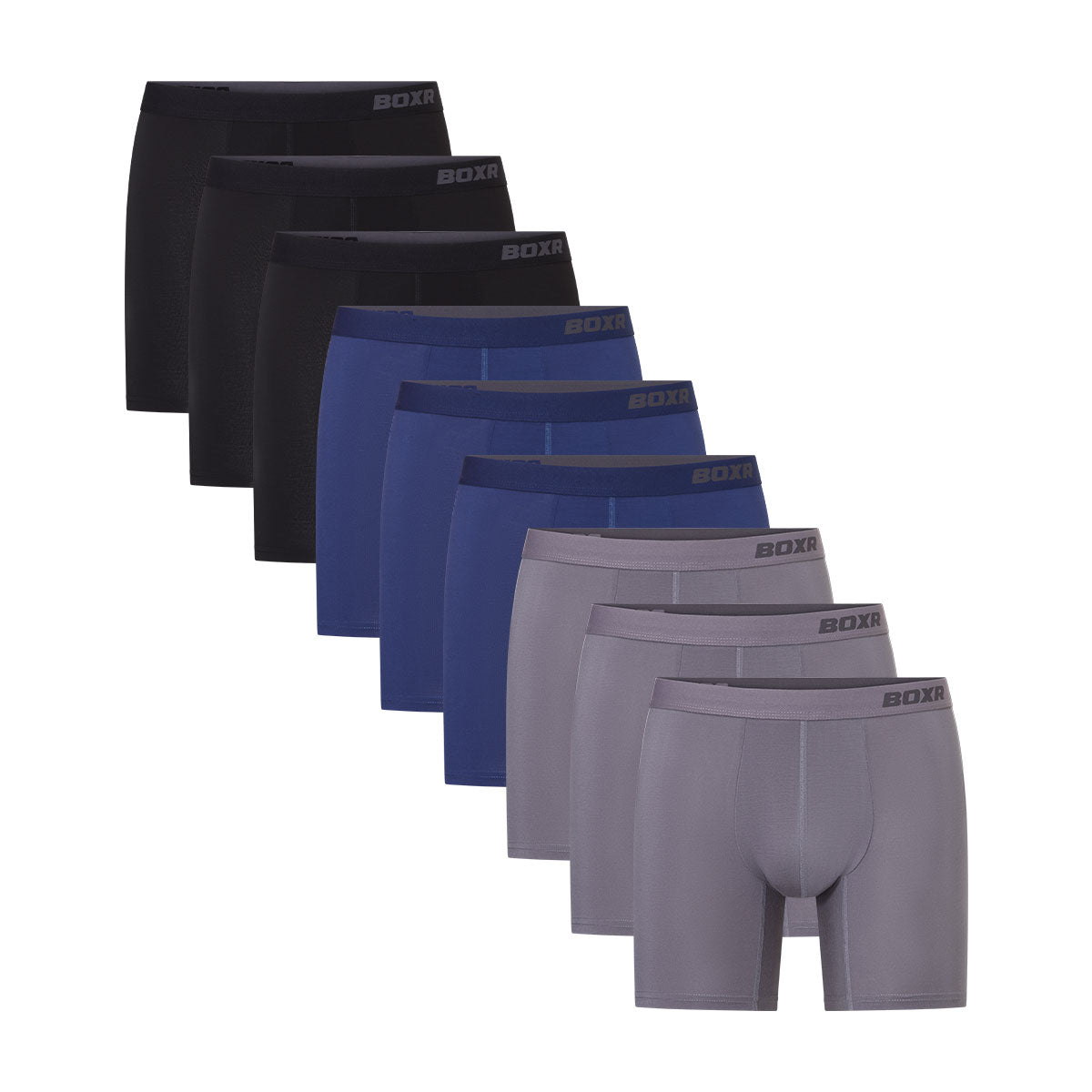 BOXR | Bambus Boxershorts Pro - 9er-Pack - Klassiker