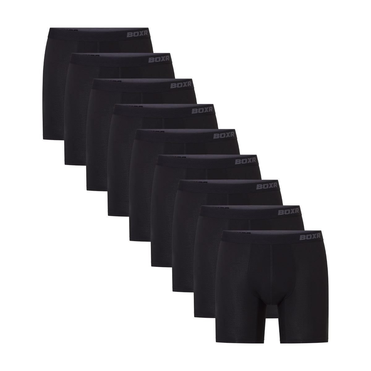 BOXR | Bambus Boxershorts Pro - 9er-Pack - Schwarz