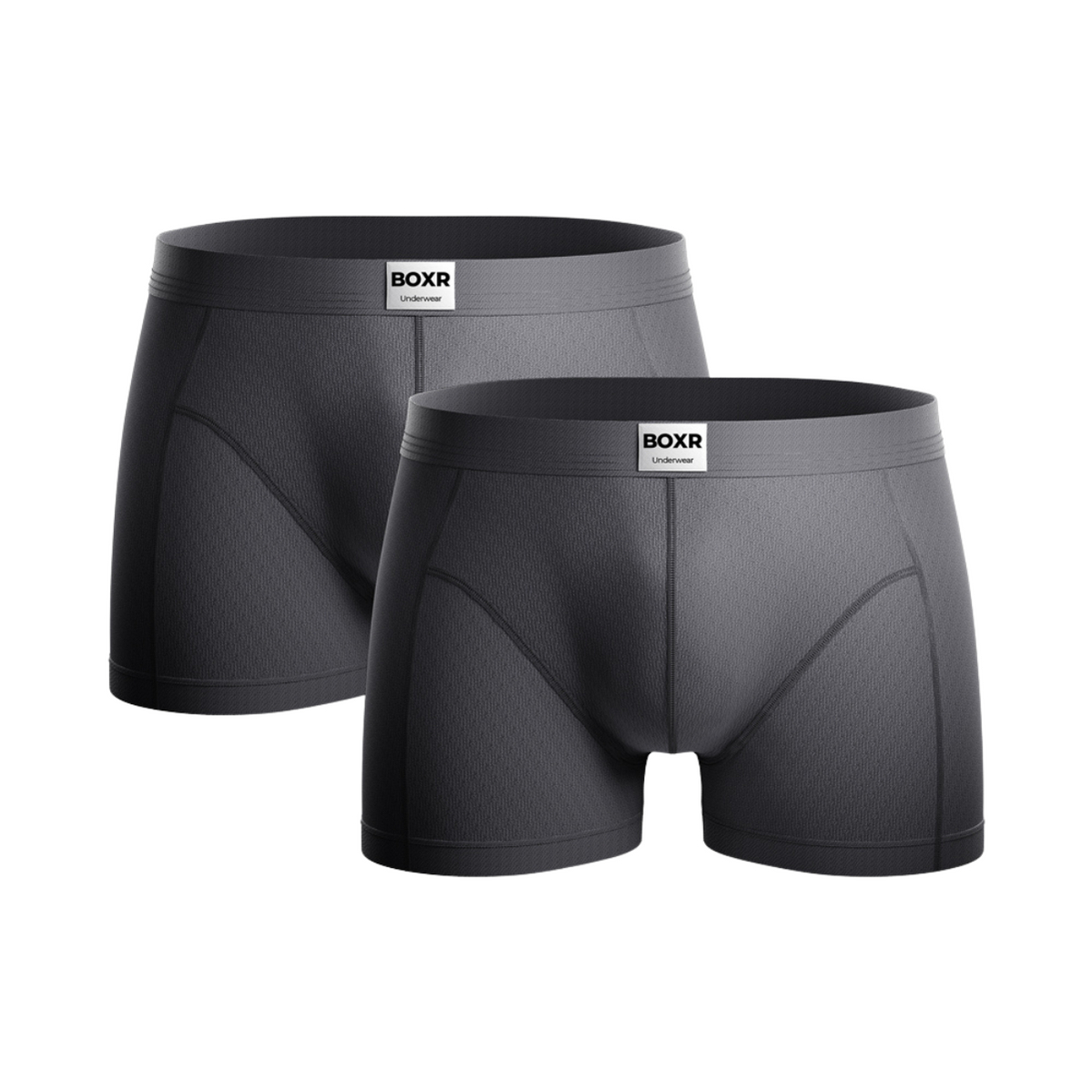 BOXR | Der Klassiker Bambus Boxer 2er-Pack Grau