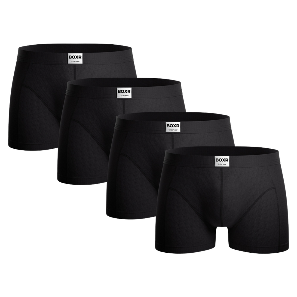 BOXR | Der Klassiker Bambus Boxer 4er-Pack Schwarz