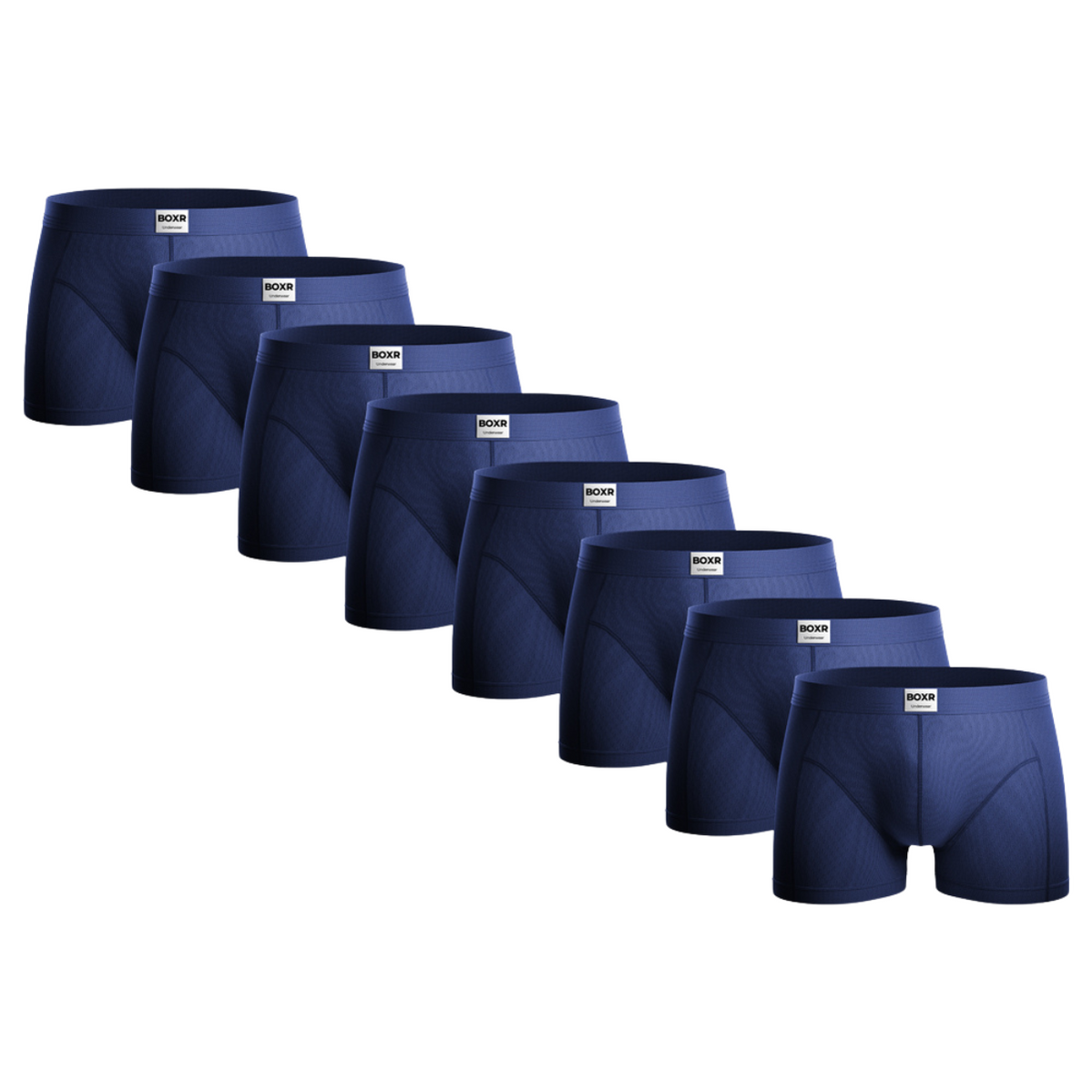 BOXR | Der Klassiker Bambus Boxer 8er-Pack Blau