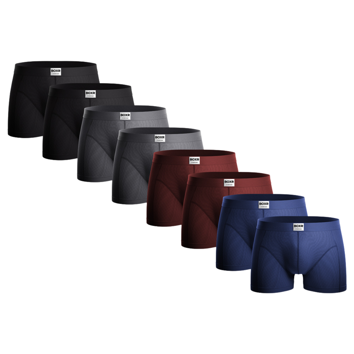 BOXR | Der Klassiker Bambus Boxer 8er-Pack Mehrfarbig