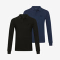 Bambus Langarm Poloshirts 2er-pack