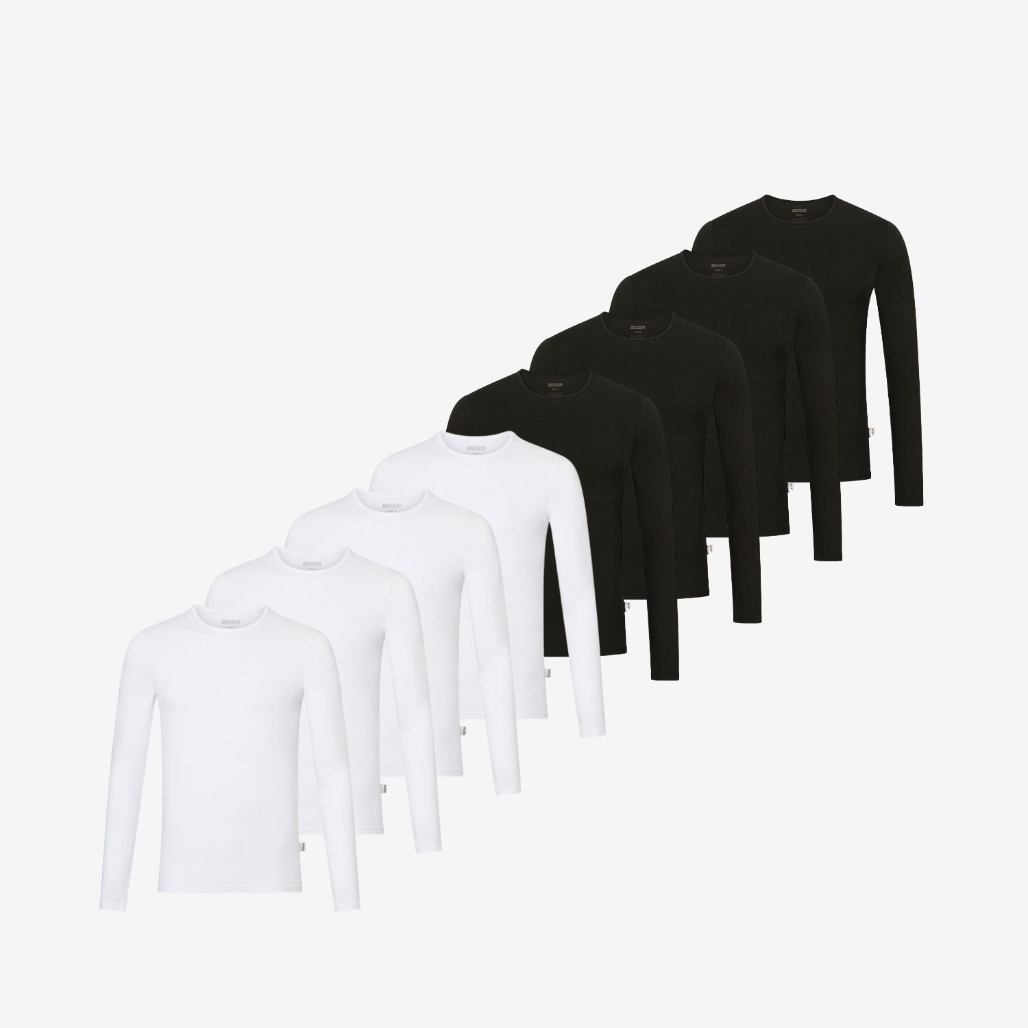 Bambus Langarm-Unterhemden 8er-pack