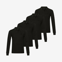 Bambus Langarm Poloshirts 4er-pack