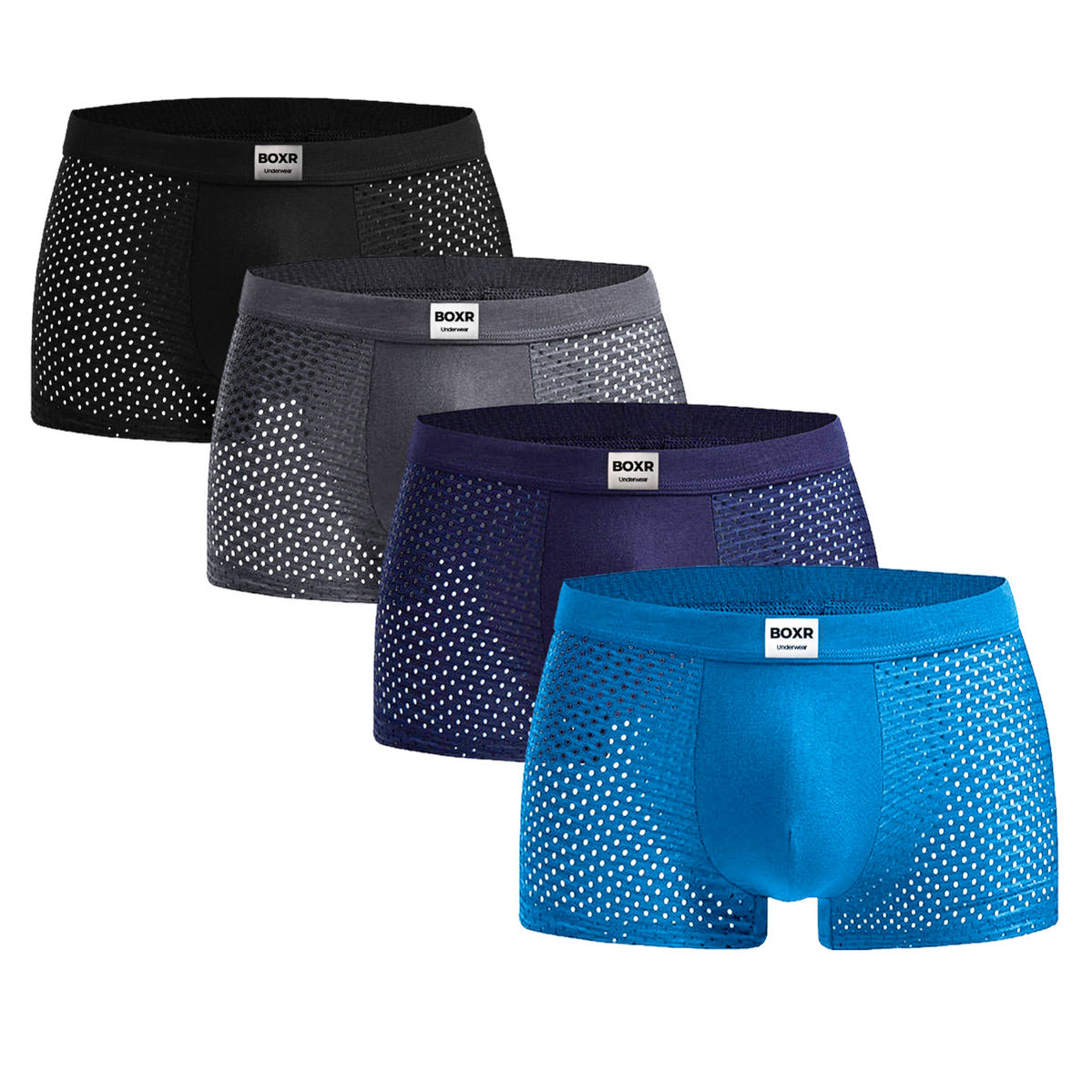 BOXR | Bambus Boxer 4er-Pack Mehrfarbig