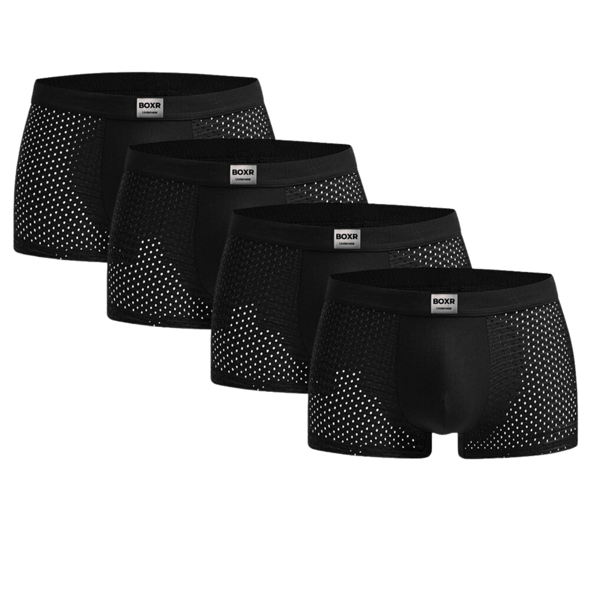 BOXR | Bambus Boxer 4er-Pack Schwarz