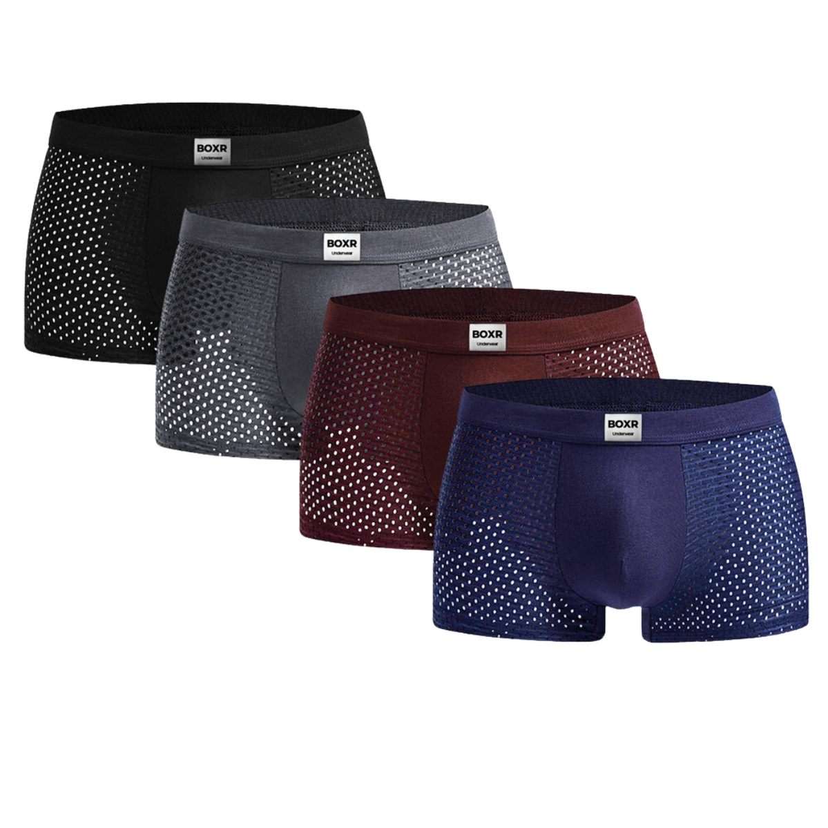 BOXR | Bambus Boxer 4er-Pack Mehrfarbig