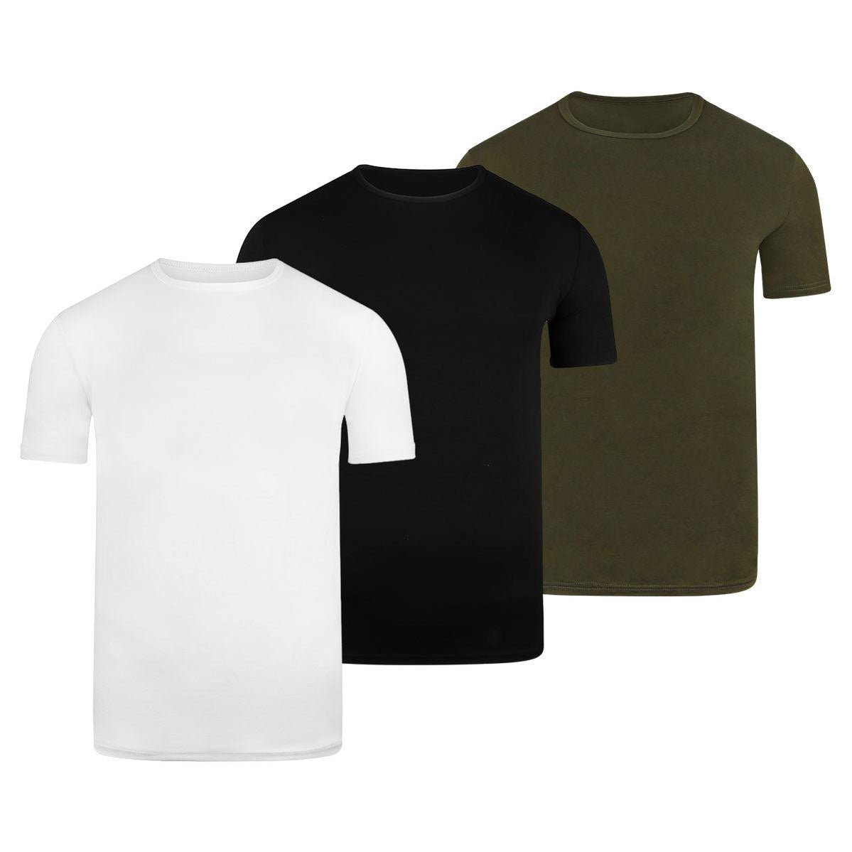BOXR | Bambus T-Shirt 3er-Pack Mehrfarbig
