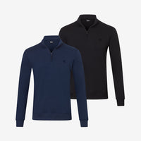 Bambus Pullover mit Reißverschluss 2er-pack