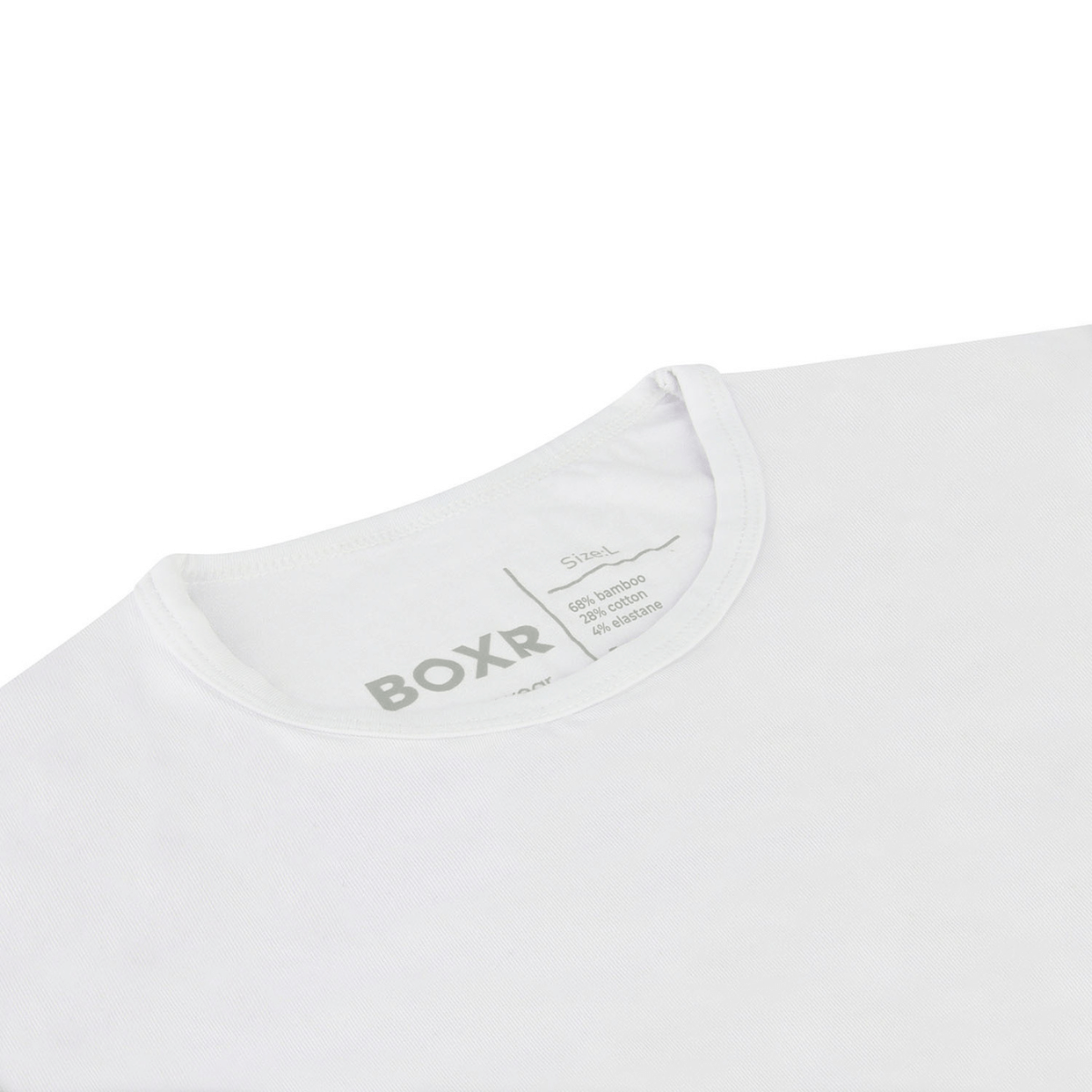 BOXR | Bambus Langarm T-Shirt 4-Pack Weiß