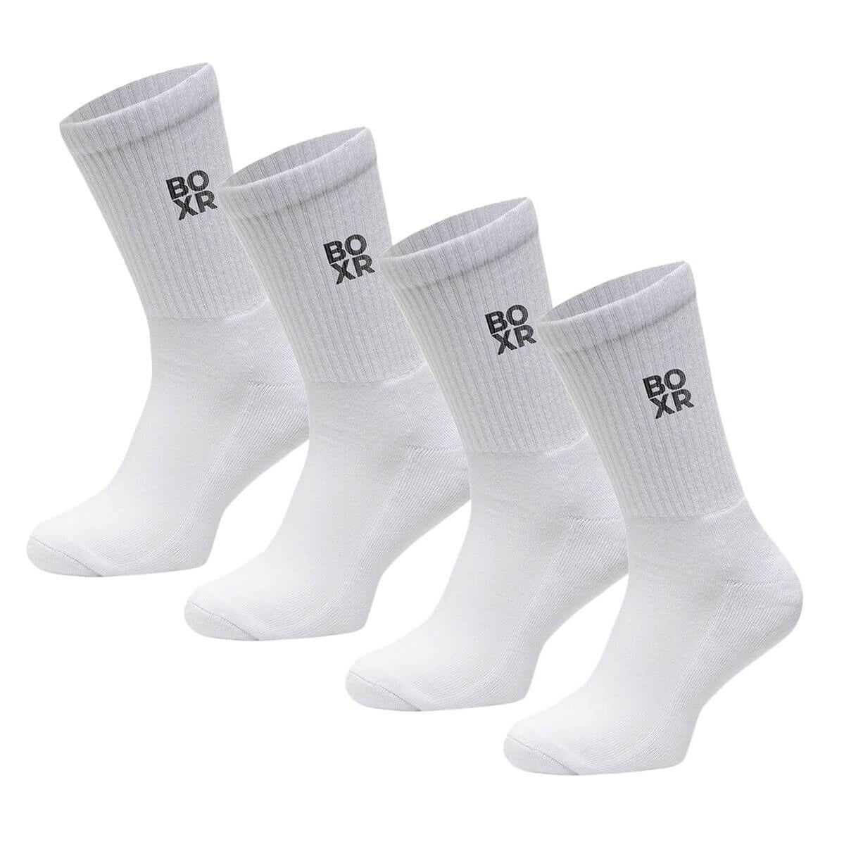 BOXR | Bambus Sportsocken 4er-Pack Weiß