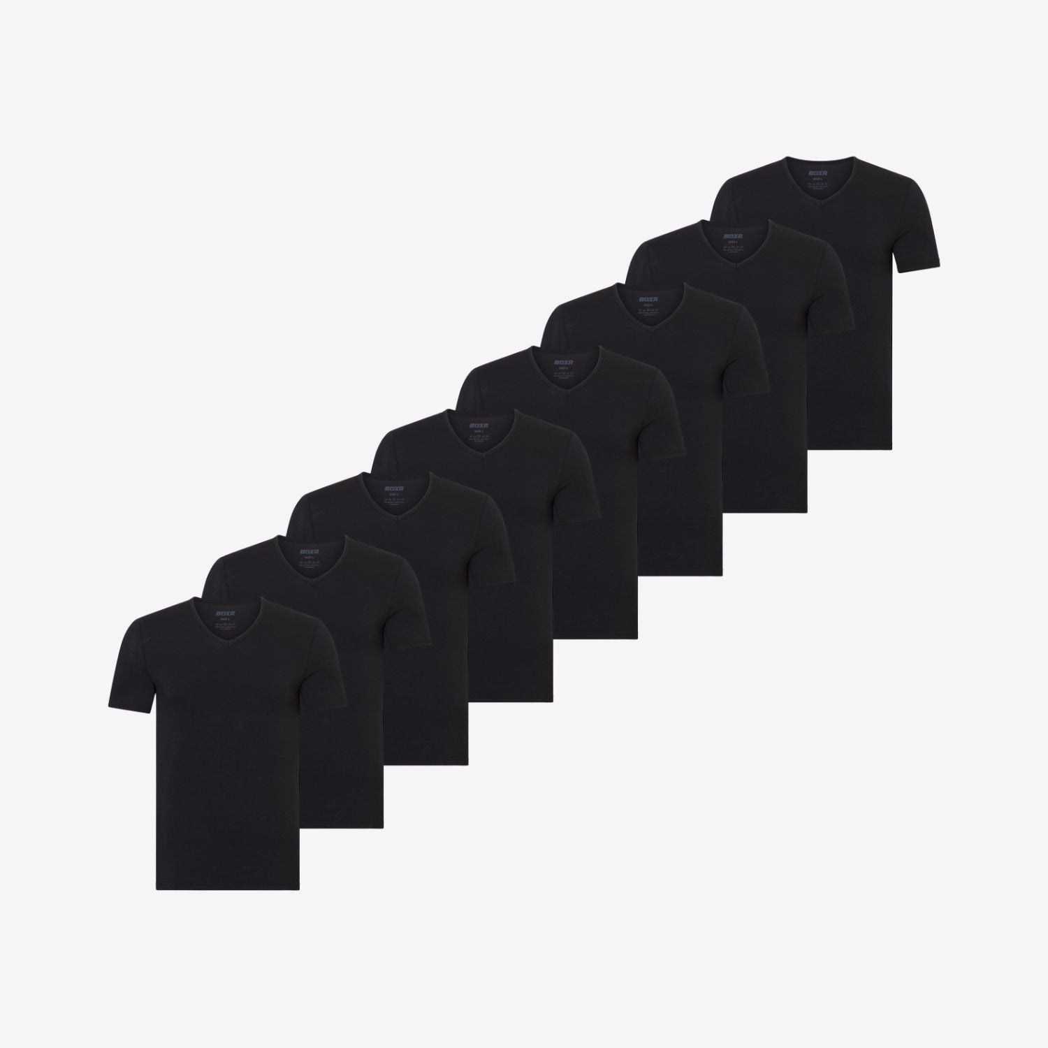 Bambus Unterziehshirts V-Ausschnitt 8er-pack