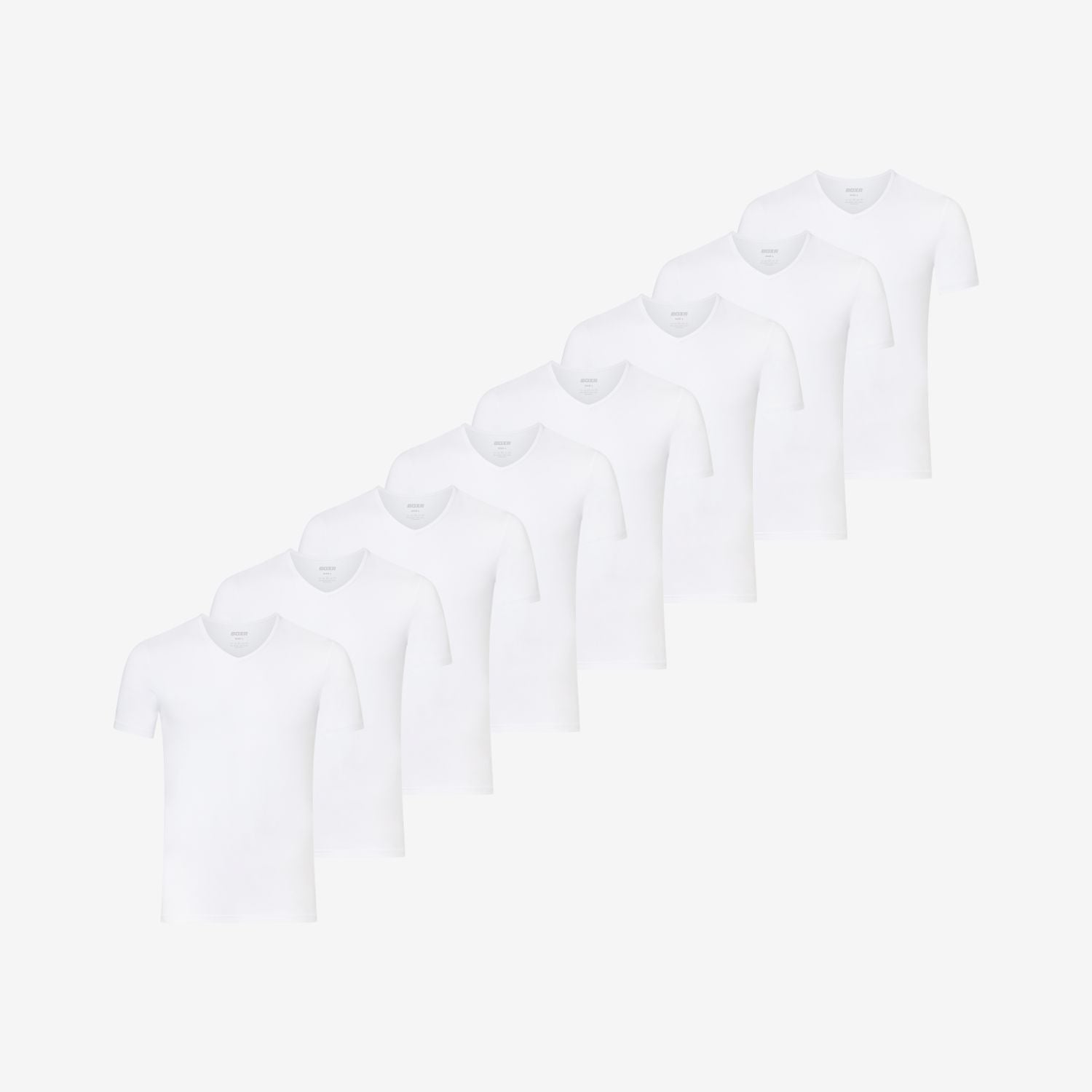 Bambus Unterziehshirts V-Ausschnitt 8er-pack