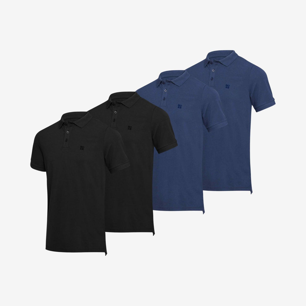 Bambus Poloshirts 4er-pack