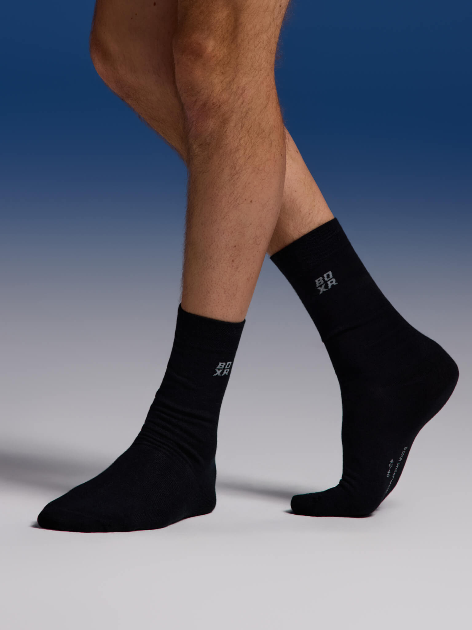 BOXR | Bambus Socken 4er-Pack Schwarz