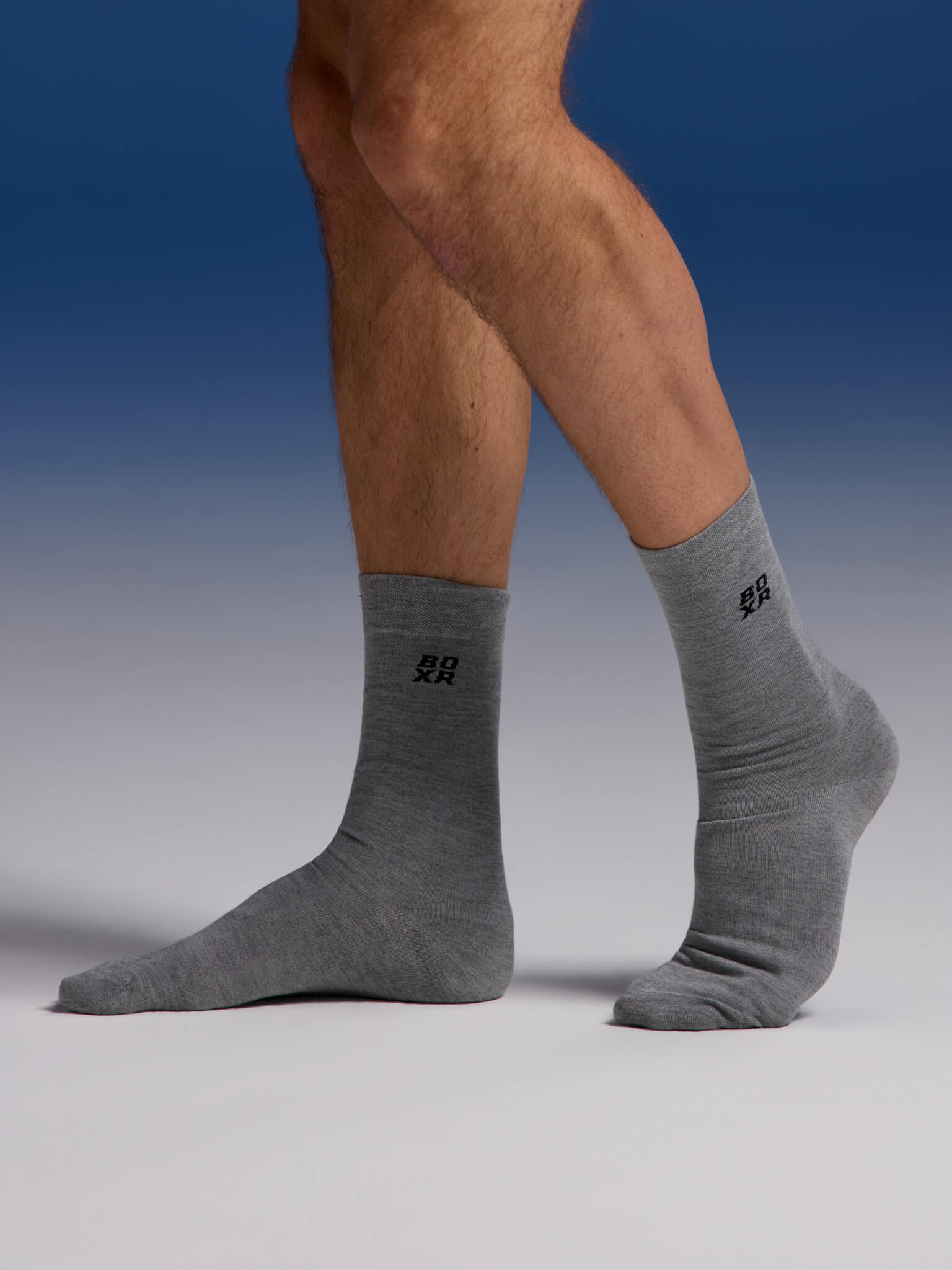 BOXR | Bambus Socken 4er-Pack Grau