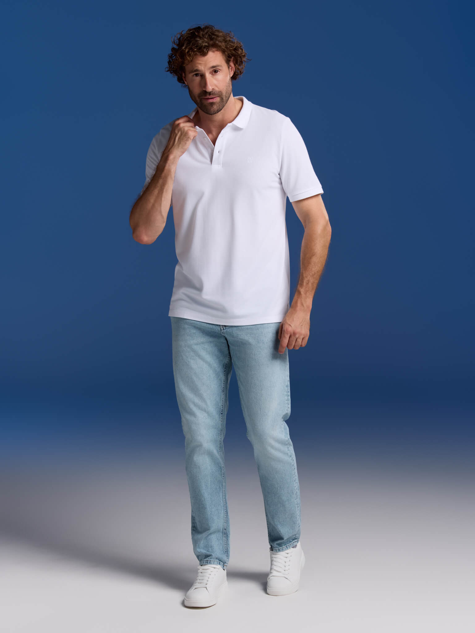 BOXR | Bambus-Poloshirts 2er-Pack Weiß