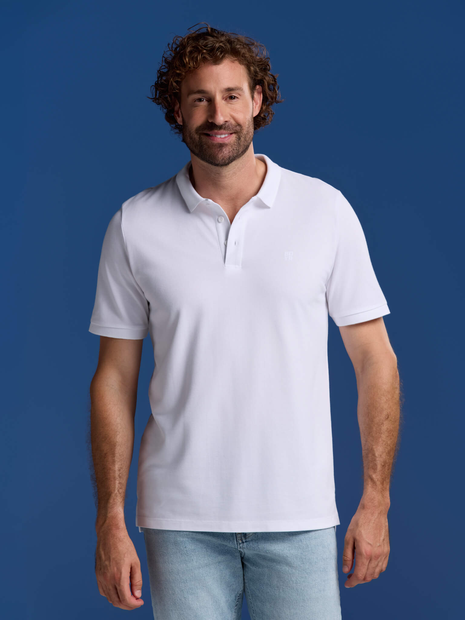 BOXR | Bambus-Poloshirts 2er-Pack Weiß