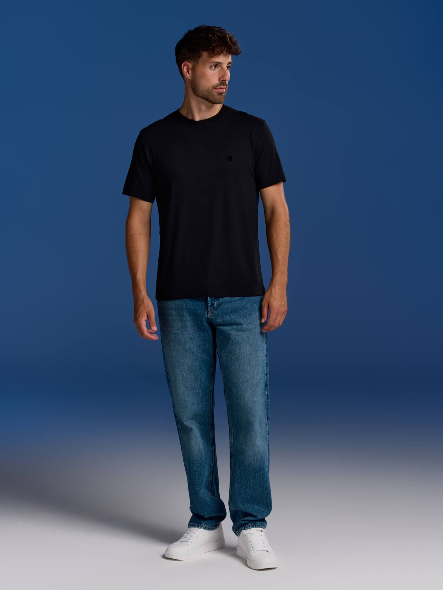BOXR | Bambus Casual T-Shirt 1er-Pack Schwarz