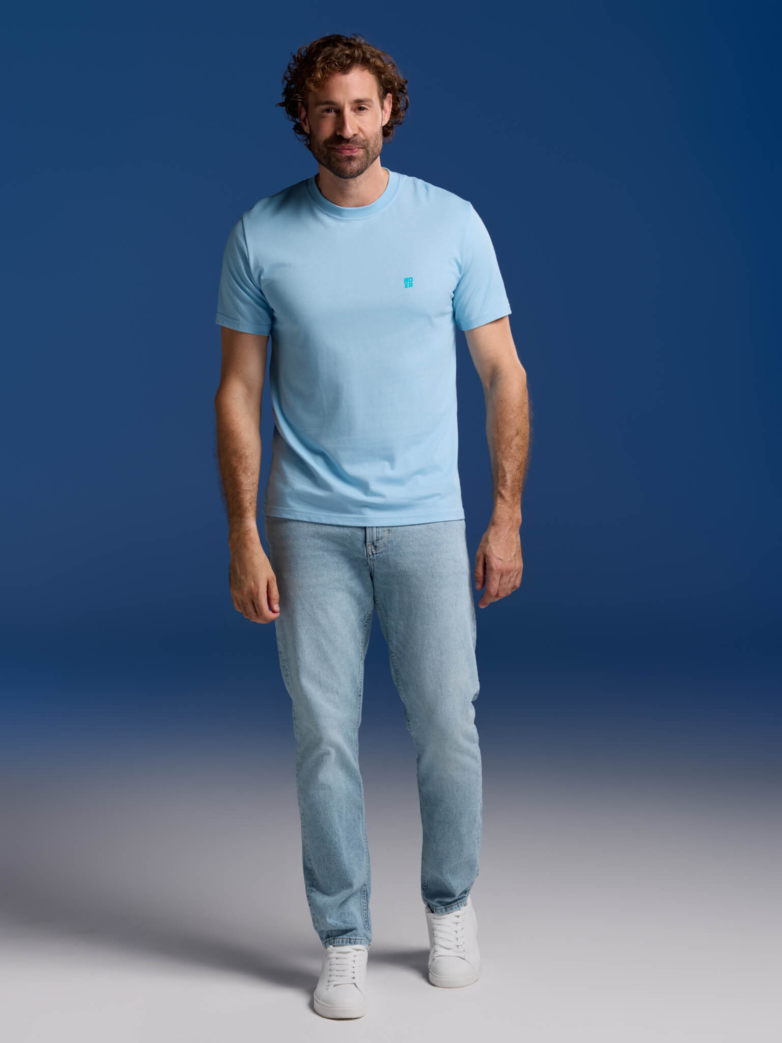 BOXR | Bambus Casual T-Shirt 10er-Pack Himmelblau