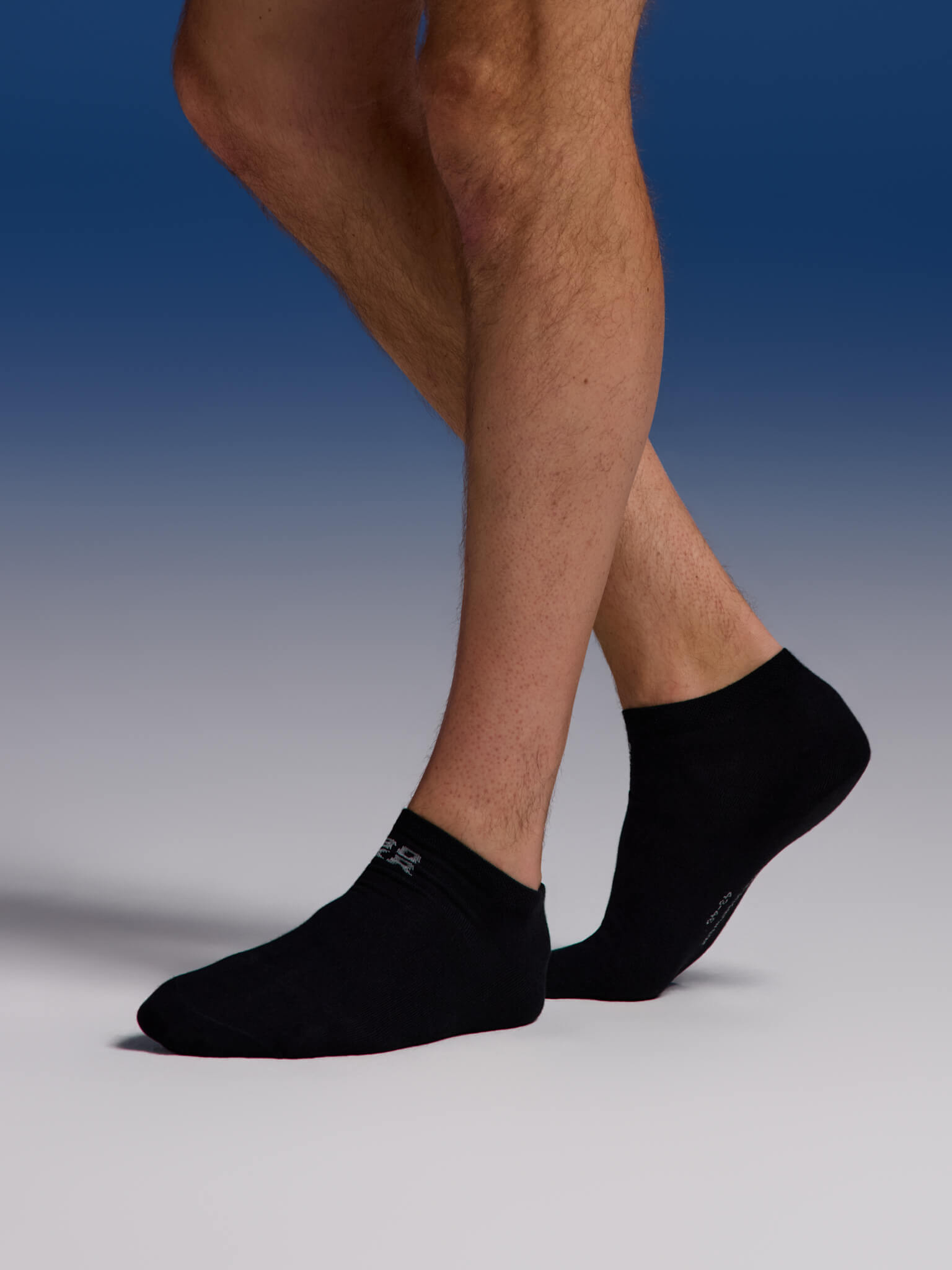 BOXR | Bambus Sneaker Socken 4er-Pack Schwarz