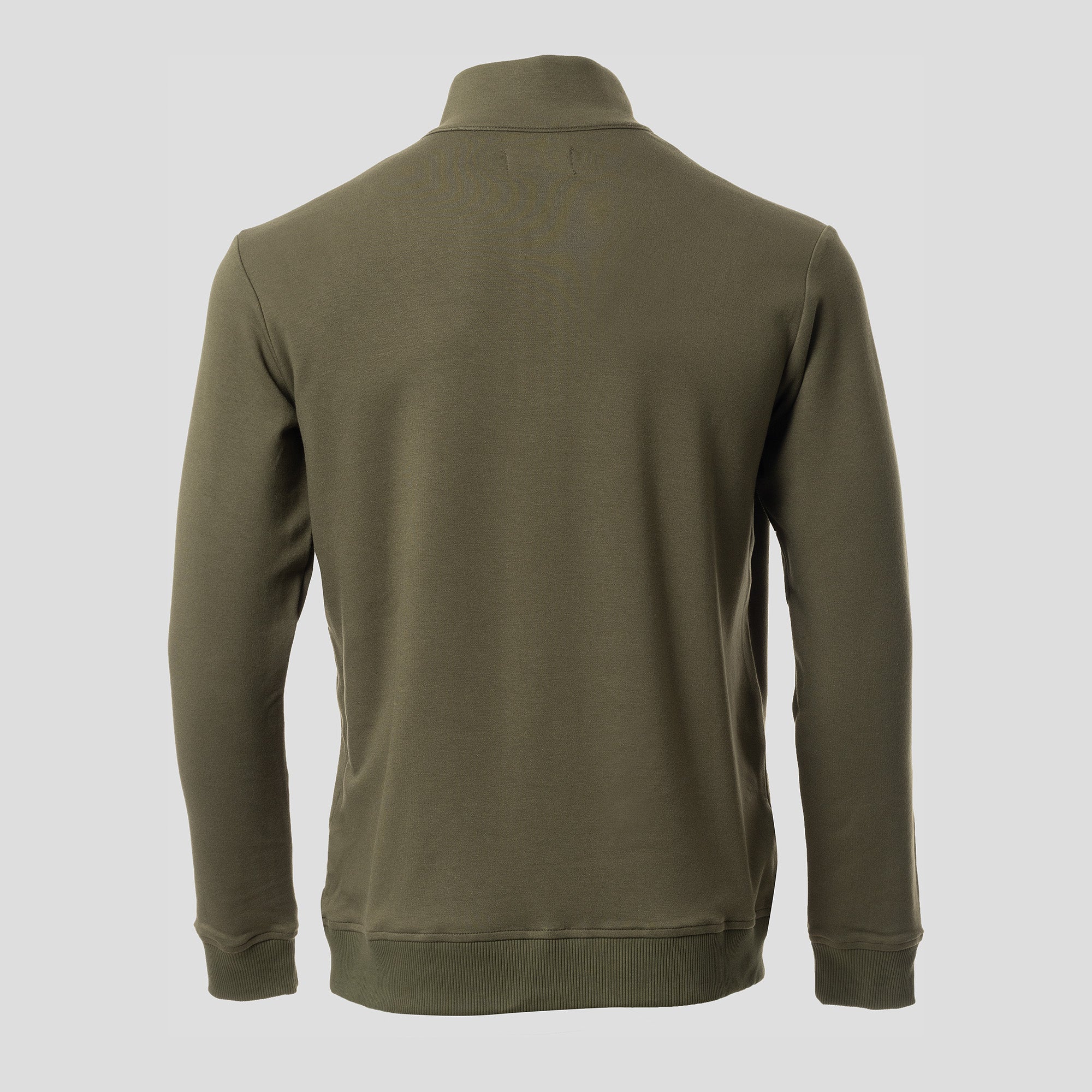 BOXR | Pullover mit Viertelreißverschluss Olivgrün